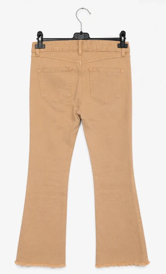 Jean beige KLN Jeans taille S/M – coupe flare tendance – photo 3
